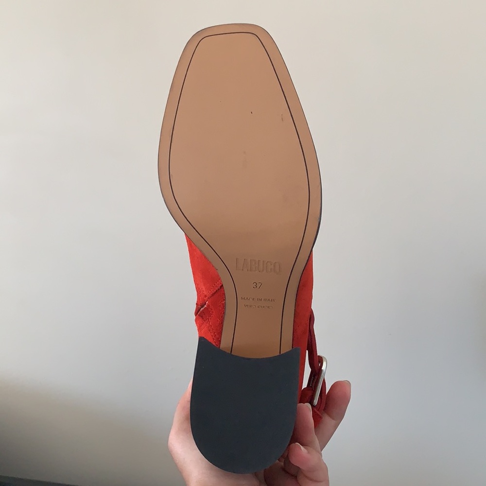 Fire Engine Red Labucq Boots - Picture 5 of 7
